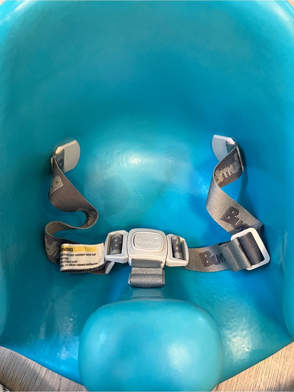 Bumbo Infant Floor Seat Chair, Adjustable Safety Harness - Picture 6 of 7